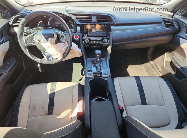 SHHFK7H69KU400468 2019 HONDA CIVIC White წინა პანელის ხედი