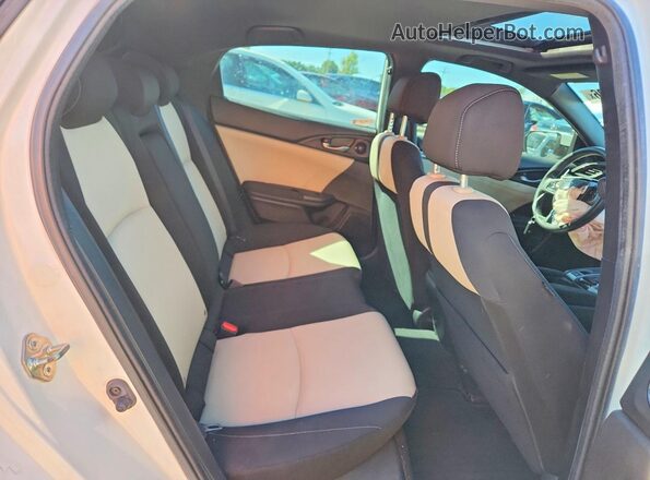 SHHFK7H69KU400468 2019 HONDA CIVIC White უკანა სავარძლების ხედი