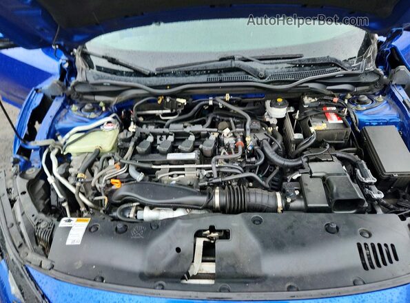SHHFK7H91HU415890 2017 HONDA CIVIC Blue უკანა სალონის ხედი