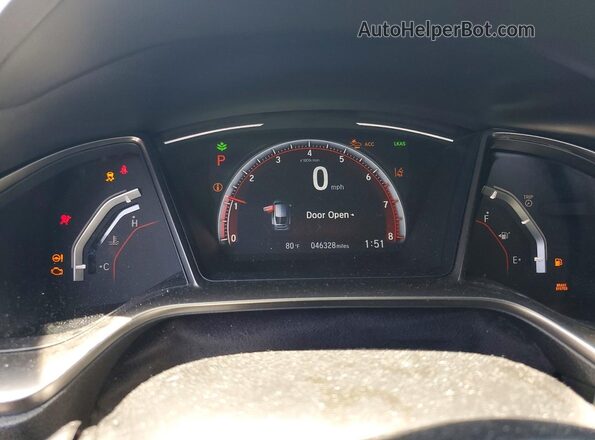 SHHFK7H91MU206918 2021 HONDA CIVIC Gray ხელსაწყოთა პანელის ხედი