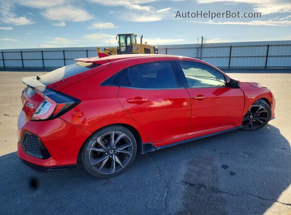 SHHFK7H95JU427627 2018 HONDA CIVIC Красный Задняя правая четверть
