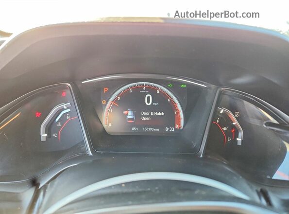 SHHFK7H95JU427627 2018 HONDA CIVIC Красный Вид щитка приборов