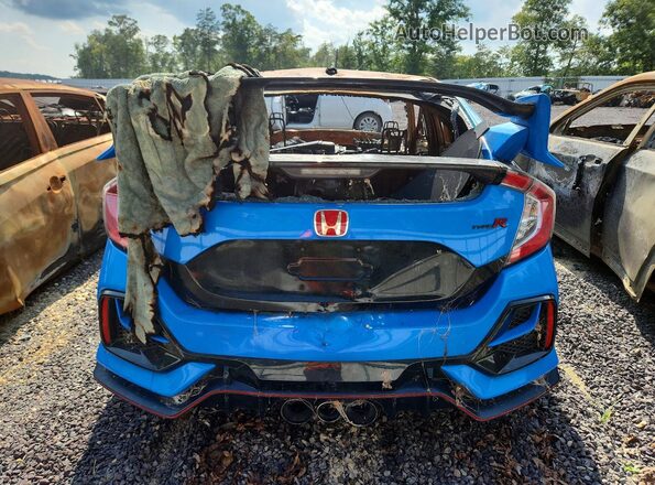 SHHFK8G7XMU202324 2021 HONDA CIVIC Blue უკანა ხედი