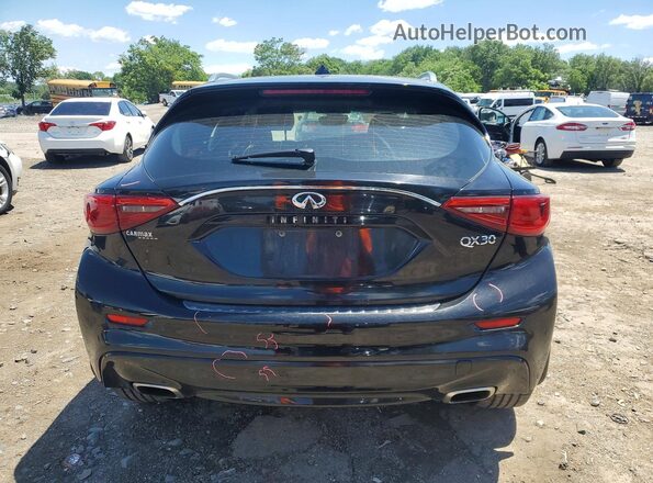 SJKCH5CP8KA009728 2019 INFINITI QX30 Black უკანა ხედი
