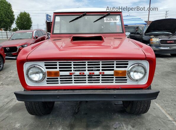U15GLN26459 1971 FORD BRONCO Красный Вид спереди