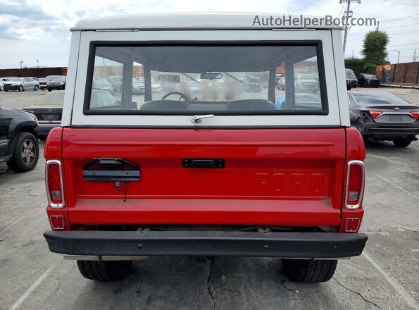 U15GLN26459 1971 FORD BRONCO Красный Вид сзади