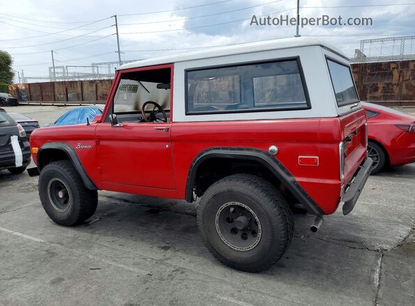 U15GLN26459 1971 FORD BRONCO Красный Задняя левая четверть