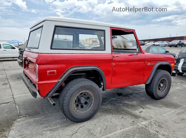 U15GLN26459 1971 FORD BRONCO Красный Задняя правая четверть