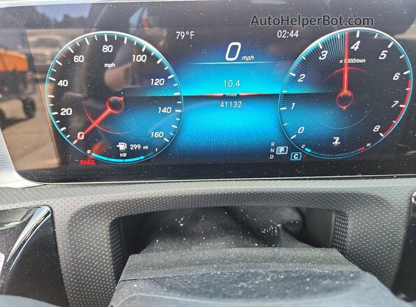 W1K3G4EB9NJ376181 2022 MERCEDES-BENZ A Gray Вид щитка приладів