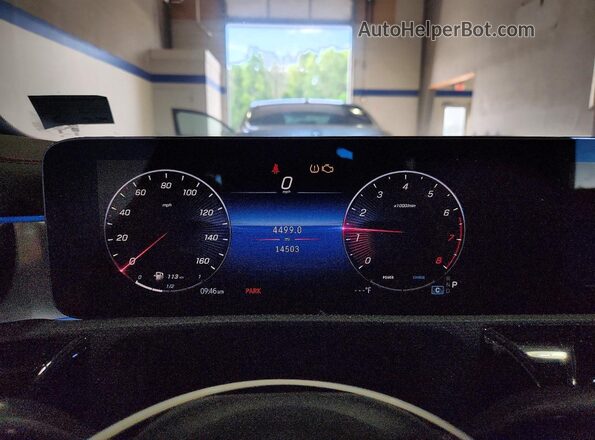 W1K5J4HB4SN491393 2025 MERCEDES-BENZ CLA-CLASS Blue Вид щитка приладів