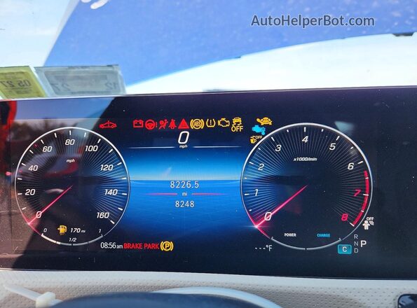 W1K5J4HB4SN555951 2025 MERCEDES-BENZ CLA-CLASS Blue Вид щитка приладів