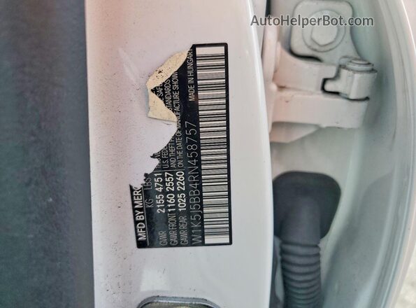 W1K5J5BB4RN458757 2024 MERCEDES-BENZ CLA-CLASS White Engine compartment view