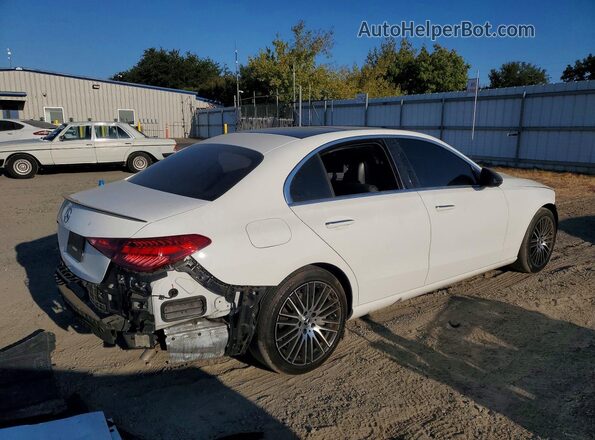 W1KAF4GB2NR030367 2022 MERCEDES-BENZ C White Задня права чверть