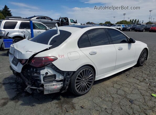 W1KAF4HB2NR067935 2022 MERCEDES-BENZ C White უკანა მარჯვენა