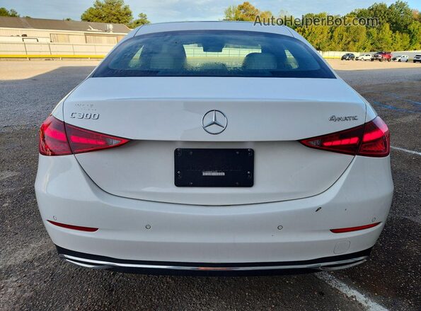 W1KAF4HB5RR129690 2024 MERCEDES-BENZ C White Вид ззаду