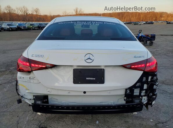 W1KAF4HB6SR242098 2025 MERCEDES-BENZ C White Rear view