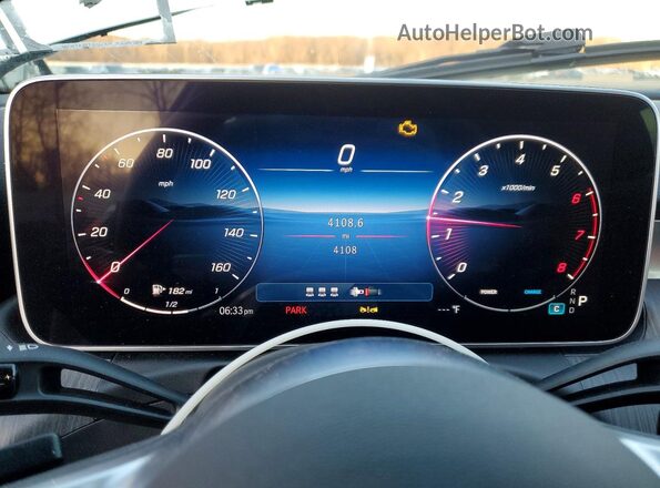 W1KAF4HB6SR242098 2025 MERCEDES-BENZ C White Instrument cluster view
