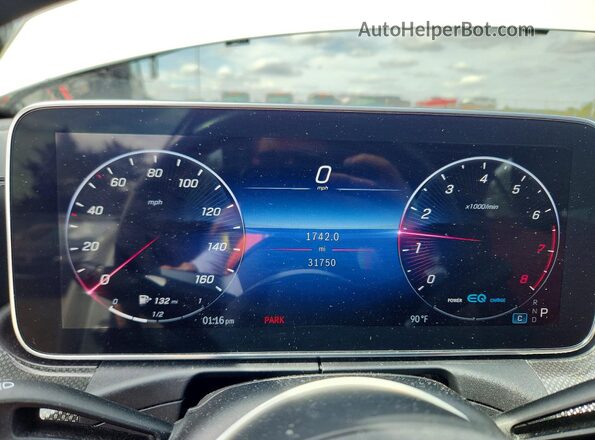 W1KAF4HB7NR051617 2022 MERCEDES-BENZ C White Widok zestawu wskaźników