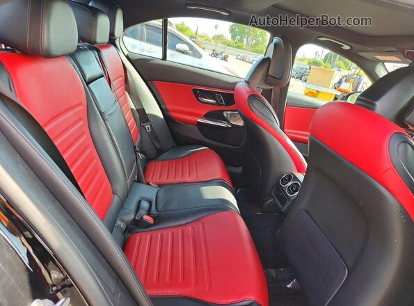 W1KAF8HB1PR122899 2023 MERCEDES-BENZ C Black Vista de los asientos traseros
