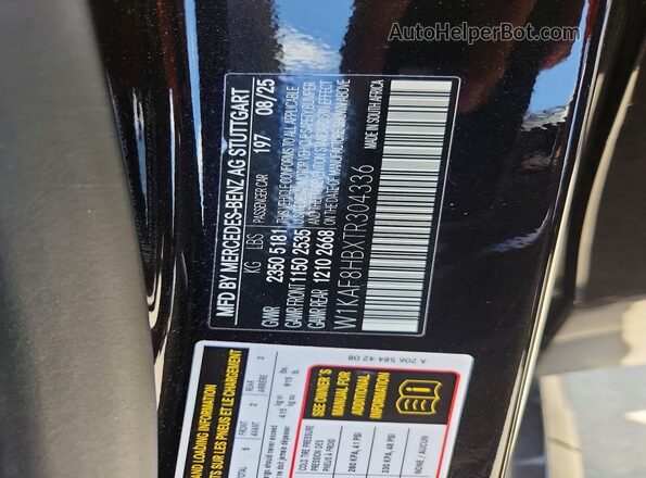 W1KAF8HBXTR304336 2026 MERCEDES-BENZ C Black Engine compartment view