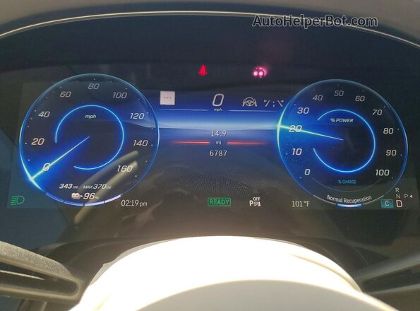 W1KCG2DB3SA049888 2025 MERCEDES-BENZ EQS Blue Instrument cluster view