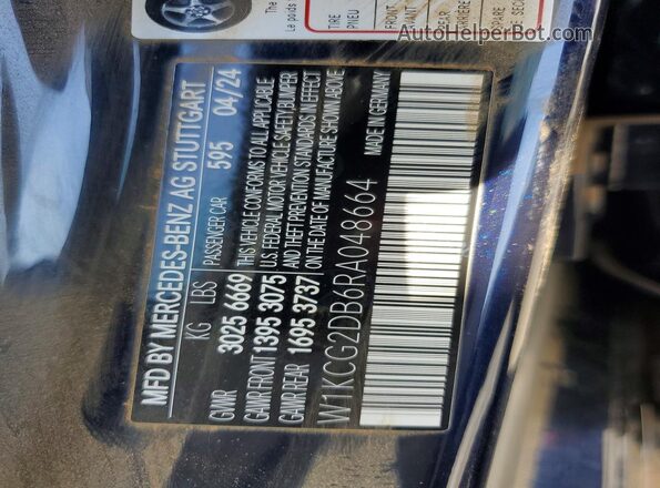 W1KCG2DB6RA048664 2024 MERCEDES-BENZ EQS Blue Engine compartment view