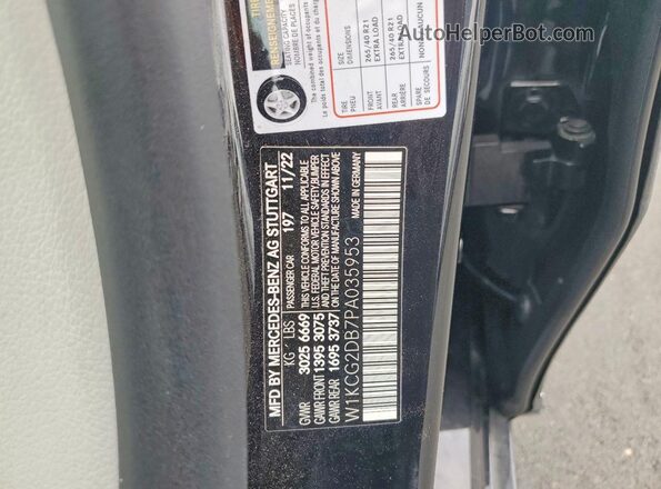 W1KCG2DB7PA035953 2023 MERCEDES-BENZ EQS Черный Вид подкапотного пространства