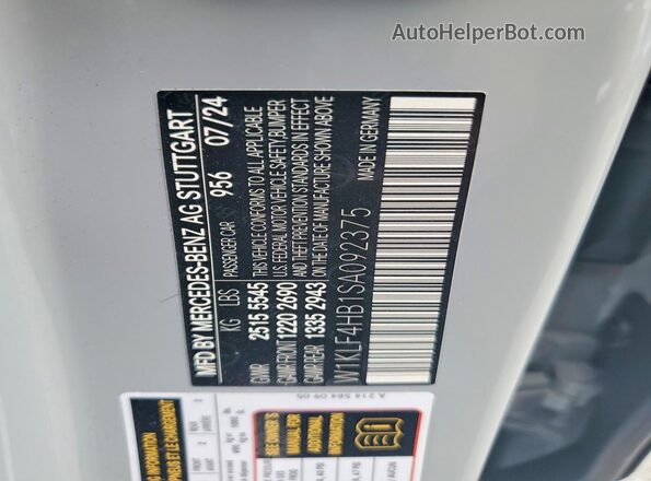 W1KLF4HB1SA092375 2025 MERCEDES-BENZ E Gray Engine compartment view