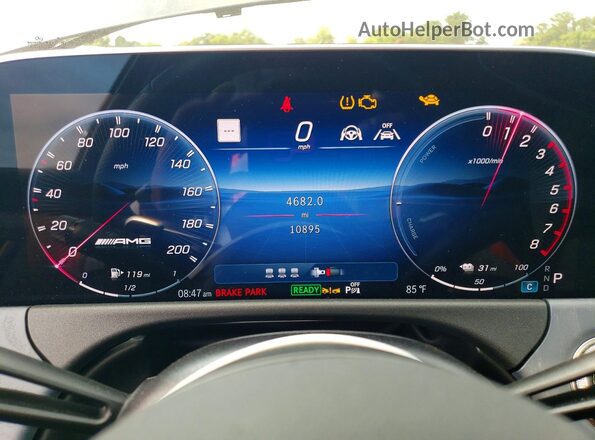 W1KLF6DB1SA168288 2025 MERCEDES-BENZ E Blue Widok zestawu wskaźników