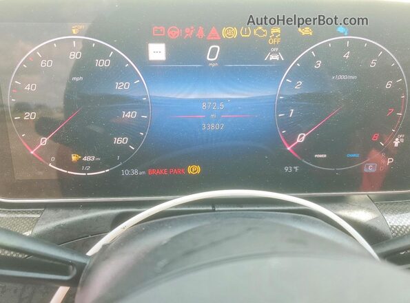 W1KMJ4HB1SF054473 2025 MERCEDES-BENZ CLE White Вид щитка приладів