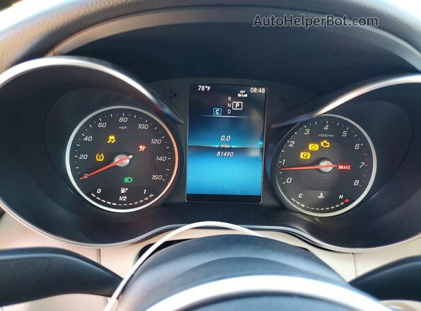 W1KWF8DB1LR590668 2020 MERCEDES-BENZ C White Widok zestawu wskaźników