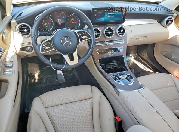 W1KWF8DB1LR590668 2020 MERCEDES-BENZ C White Widok deski rozdzielczej