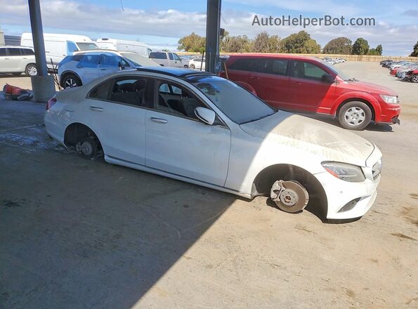 W1KWF8DB3LR589411 2020 MERCEDES-BENZ C Белый Передняя правая четверть