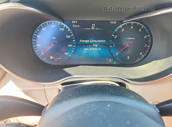 W1KWF8EB9LR596264 2020 MERCEDES-BENZ C Black Vista del cuadro de instrumentos