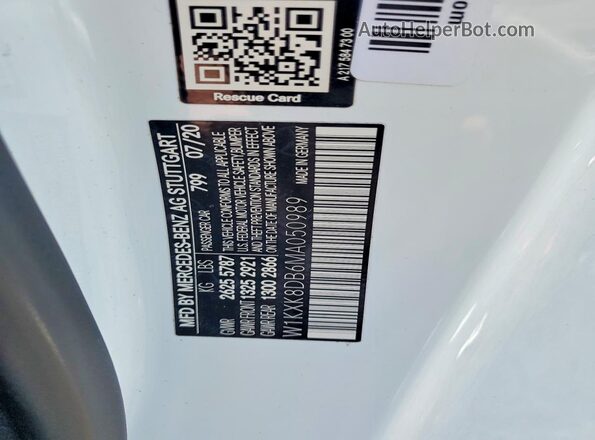 W1KXK8DB6MA050989 2021 MERCEDES-BENZ S Белый Вид подкапотного пространства