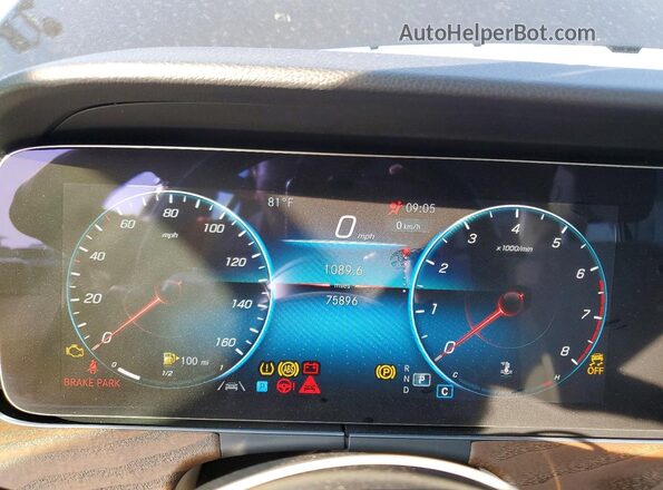 W1KZF8EB6NB055892 2022 MERCEDES-BENZ E Black Instrument cluster view