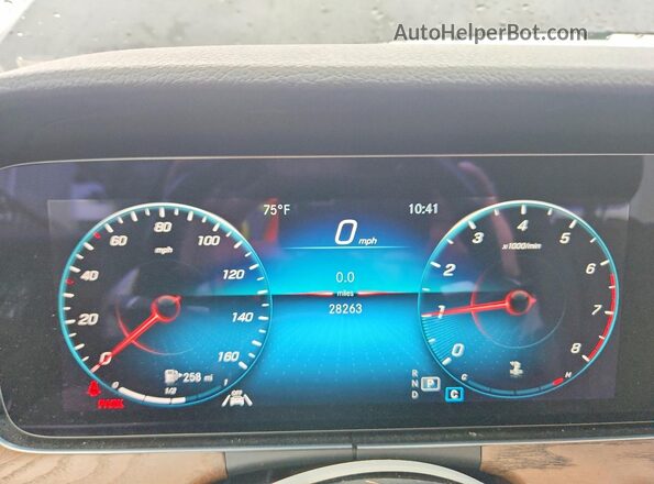 W1KZF8EB9MA933996 2021 MERCEDES-BENZ E Black Vista del cuadro de instrumentos
