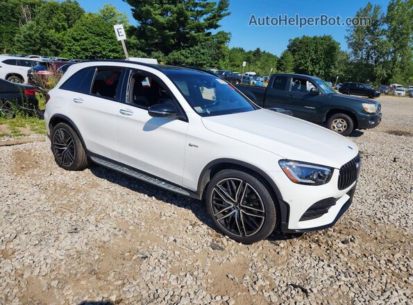 W1N0G6EB4MF908715 2021 MERCEDES-BENZ GLC-CLASS Белый Передняя правая четверть