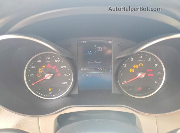 W1N0G8DB6NG091126 2022 MERCEDES-BENZ GLC-CLASS Blue Instrument cluster view