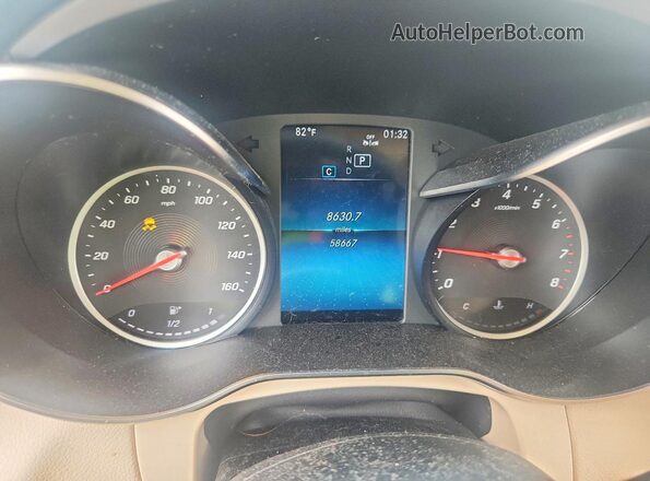W1N0G8EB9NG072164 2022 MERCEDES-BENZ GLC-CLASS Blue ხელსაწყოთა პანელის ხედი