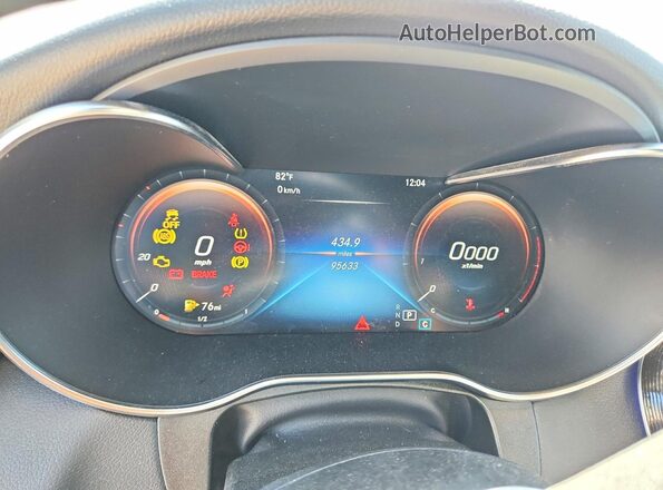 W1N0G8EBXMF873982 2021 MERCEDES-BENZ GLC-CLASS White Vista del cuadro de instrumentos