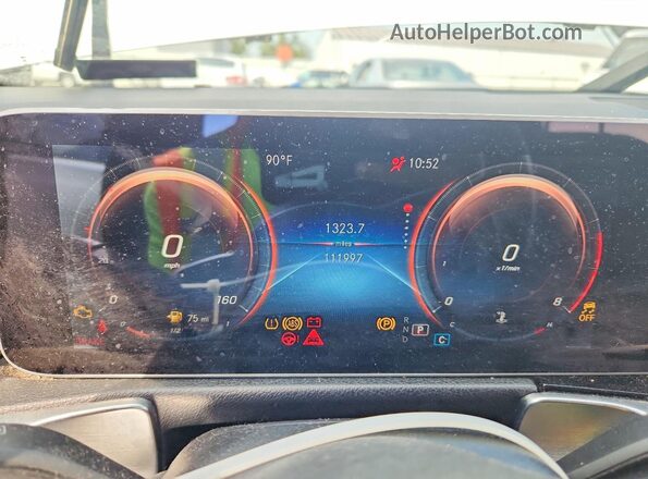 W1N4M4HB9LW024908 2020 MERCEDES-BENZ GLB-CLASS White Instrument cluster view