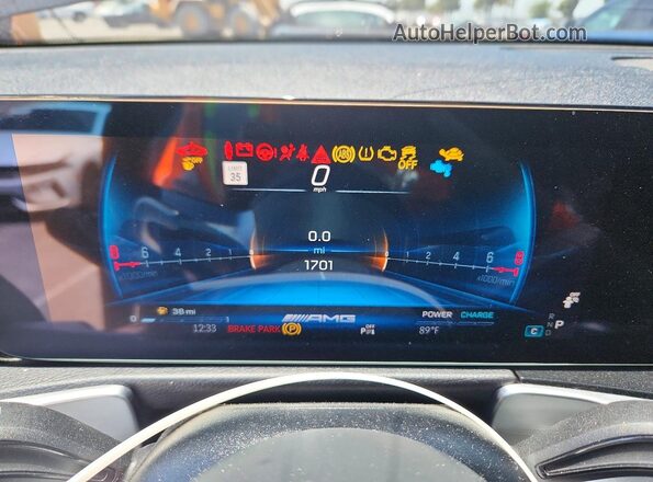 W1N4M5BBXSW389739 2025 MERCEDES-BENZ GLB-CLASS Black Vista del cuadro de instrumentos