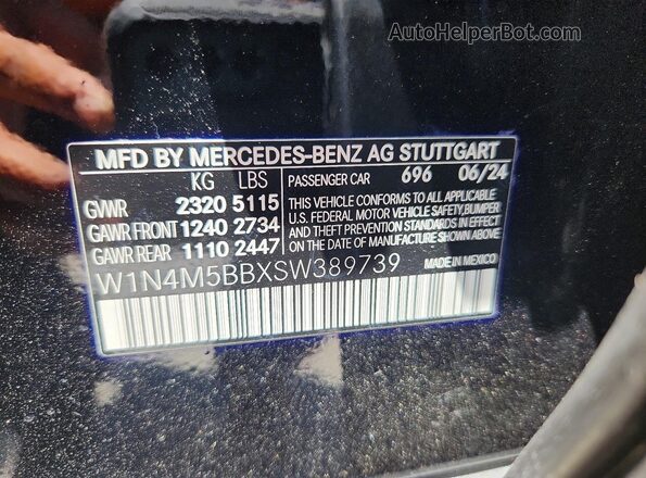 W1N4M5BBXSW389739 2025 MERCEDES-BENZ GLB-CLASS Black Vista del compartimento del motor