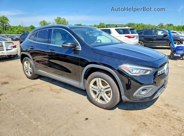 W1N4N4HB0MJ205889 2021 MERCEDES-BENZ GLA Черный Передняя правая четверть