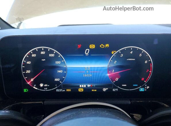 W1N4N4HB0SJ704236 2025 MERCEDES-BENZ GLA White Вид щитка приладів