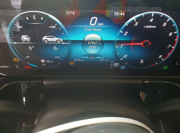 W1N4N4HB4MJ163985 2021 MERCEDES-BENZ GLA Black Vista del cuadro de instrumentos