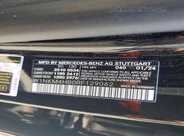 W1NKM4HB0RF129062 2024 MERCEDES-BENZ GLC-CLASS Black VIN sticker view