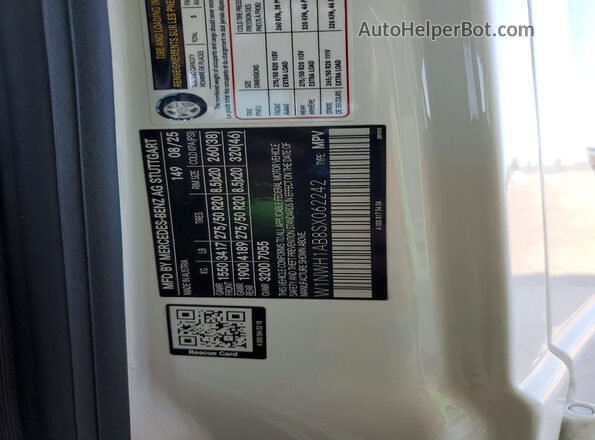 W1NWH1AB8SX062242 2025 MERCEDES-BENZ G-CLASS White სალონის 360-გრადუსიანი ხედი