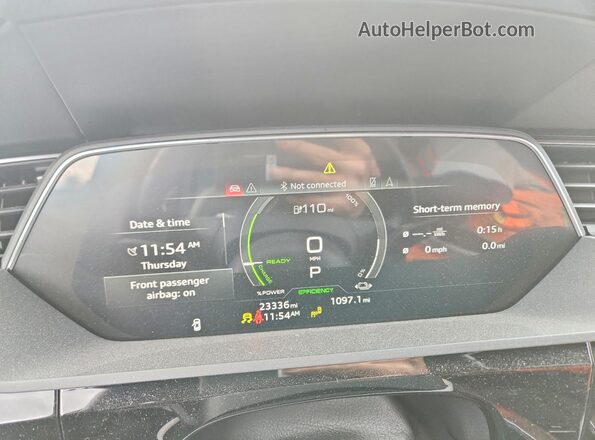 WA12AAGE2PB024287 2023 AUDI E-TRON Blue ხელსაწყოთა პანელის ხედი